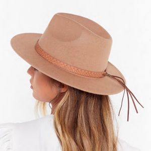Nasty Gal Woven Pinched Fedora Hat